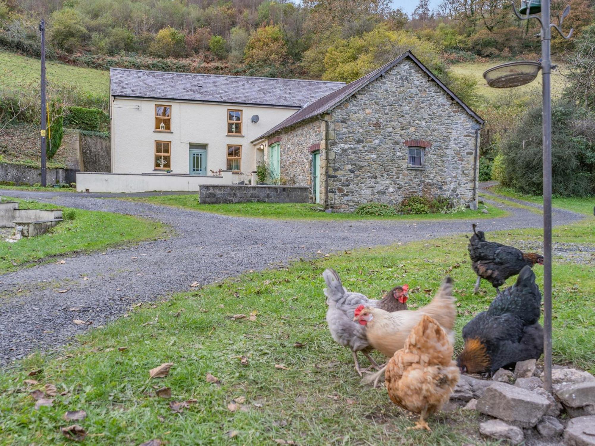 Pwll Farmhouse Llanllawdog Bagian luar foto